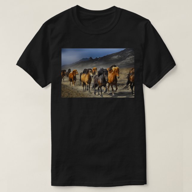 Camiseta Regalo perfecto para caballos en marcha (Diseño del anverso)
