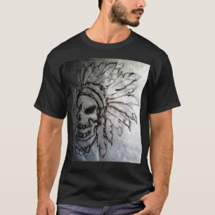 Camiseta Regalo perfecto para el cráneo nativo americano