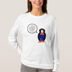 Camiseta Regalo personalizable de pingüino de fauna y bande