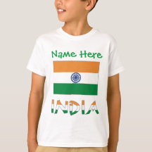 Regalo Personalizado Bandera de la India Chicos