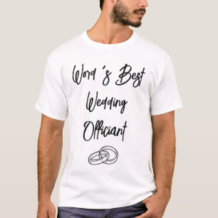 Camiseta Regalo Personalizado de Bodas para el Oficiante de