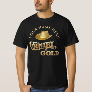 Camiseta Regalo personalizado de estilo occidental Country 