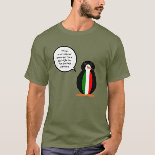 Camiseta Regalo Personalizado de Fauna del Bandera Italiana