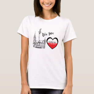 Camiseta Regalo personalizado de patrimonio de Varsovia con