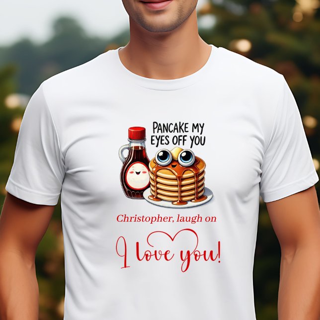 Camiseta Regalo personalizado de San Valentín de comida de  (Cute Cartoon Food Valentine Gift Personalized T-Shirt)