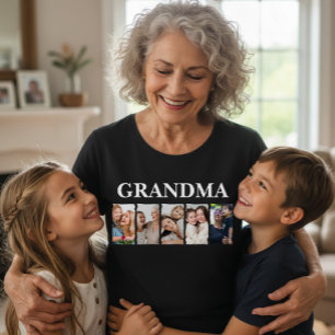 Camiseta Regalo personalizado del Collage de fotos de la ab