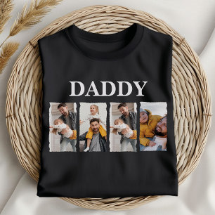 Camiseta Regalo personalizado del Collage de fotos de papi 