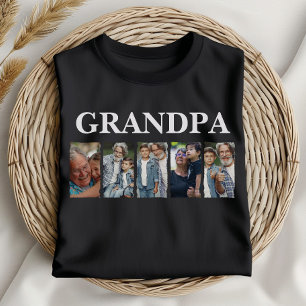 Camiseta Regalo personalizado del Collage de fotos del abue