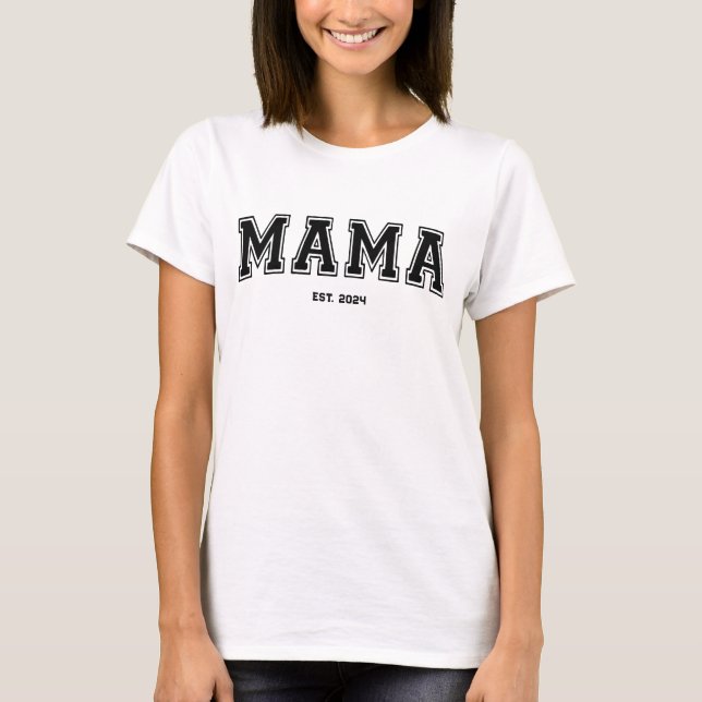 Camiseta Regalo personalizado del Día de la Madre Mamá (Anverso)