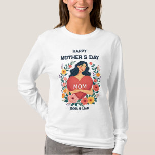 Camiseta Regalo personalizado del Día de la Madre para Mamá