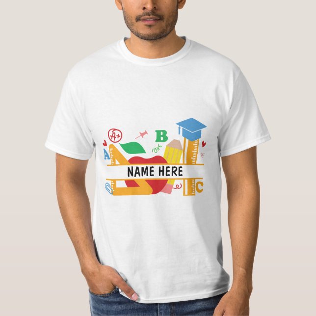 Camiseta Regalo personalizado del profesor (Anverso)