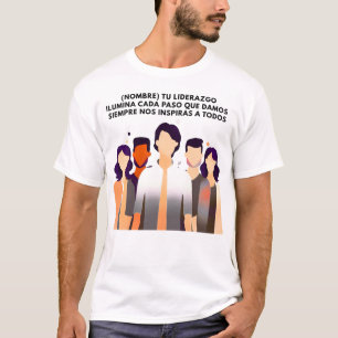 CAMISETA REGALO PERSONALIZADO(NOMBRE)LIDERAZGO INSPIRA 