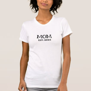 Camiseta Regalo personalizado para mamá minimalista estable