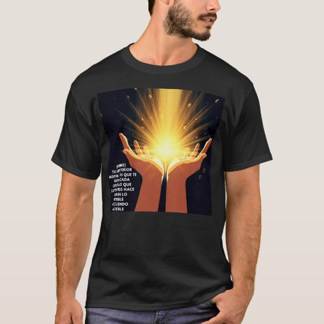 CAMISETA REGALO PERSONALIZADO PARA (NOMBRE) TU ENERGIA  (Anverso)