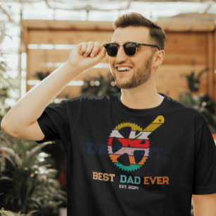 Camiseta Regalo Personalizado Para Papa  amante al ciclismo