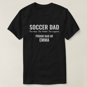 Camiseta Regalo Personalizado para Papá Futbolista con el N