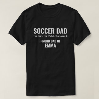 Camiseta Regalo Personalizado para Papá Futbolista con el N