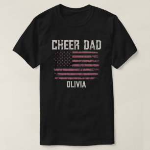 Camiseta Regalo Personalizado para Papá porrista con el nom