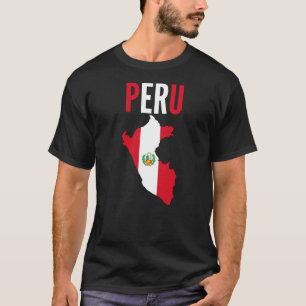 Camiseta Regalo peruano - país del mapa de Perú
