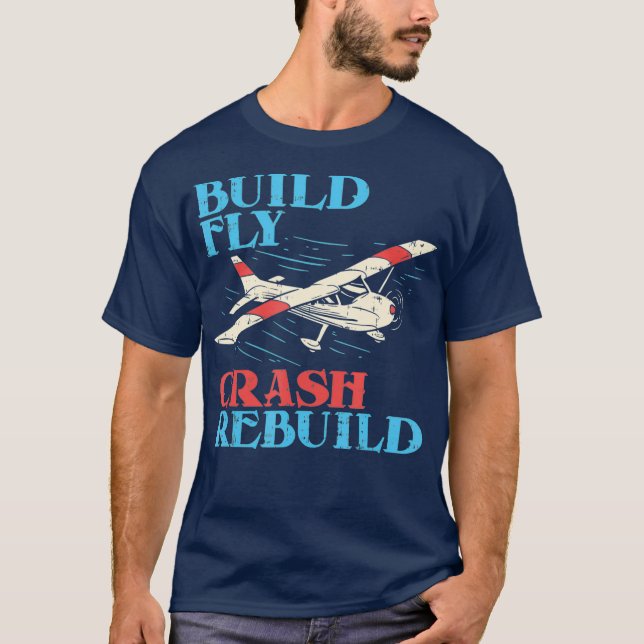 Camiseta Regalo piloto piloto de reconstrucción de colisión (Anverso)