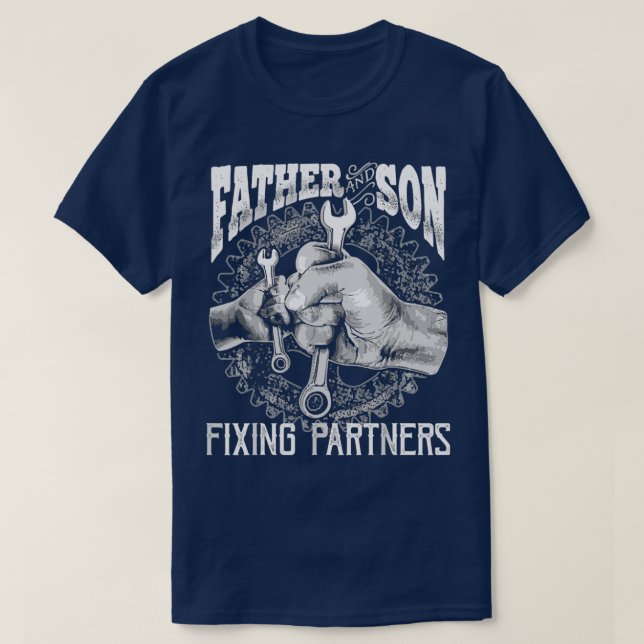 Camiseta Regalo por el Día de los Padres Mecánicos de Padre (Diseño del anverso)