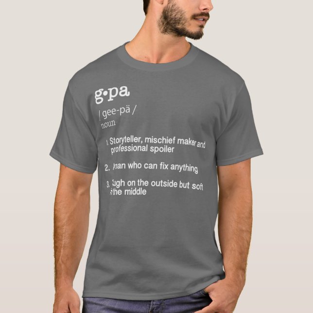 Camiseta Regalo por el Día del Padre de Definición GPa (Anverso)