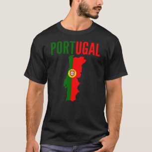 Camiseta Regalo portugués - mapa de Portugal