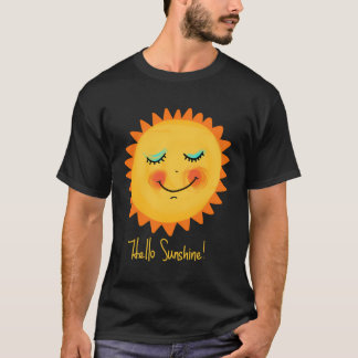 Camiseta Regalo Positivo Perfecto Para Mujeres Hola Sunshin