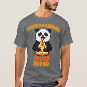 Camiseta Regalo Profesional Pizza Eater Panda Para Los Comp