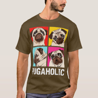 Camiseta Regalo Pug Lovers Pugaholic