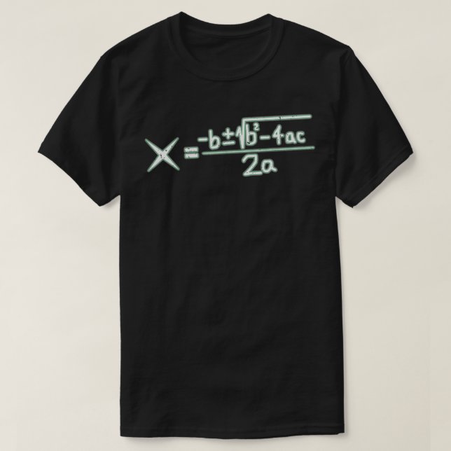 Camiseta Regalo Quadratic Formula Algebra Math Lover (Diseño del anverso)