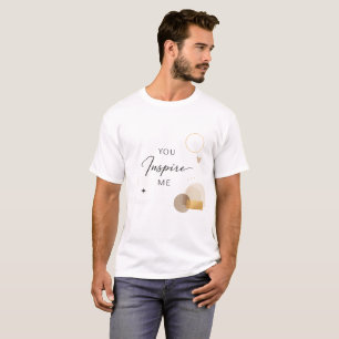 Camiseta "Regalo que me inspira de corazón"