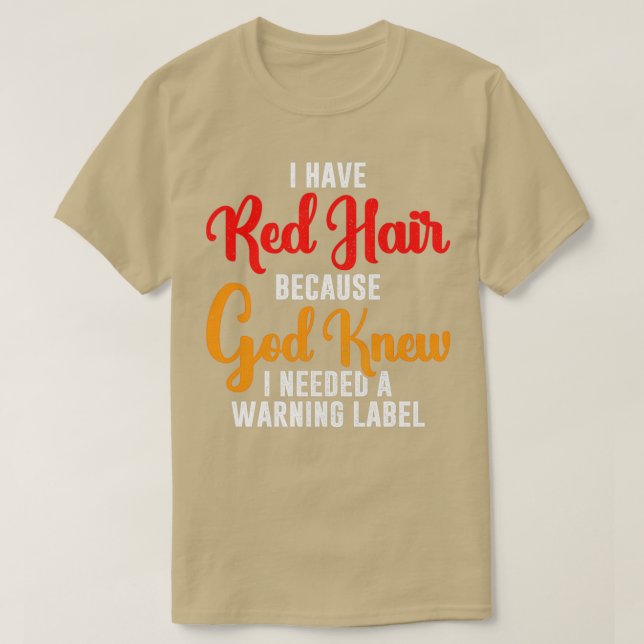 Camiseta Regalo Redhead (Diseño del anverso)