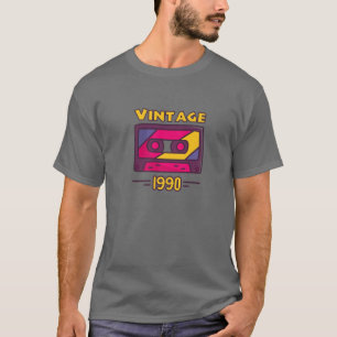 Camiseta Regalo retro 1990 Vintage, Gif de cumpleaños de 30