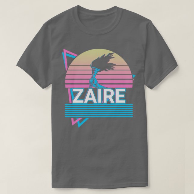 Camiseta Regalo retro congoleño del Zaire Congo (Diseño del anverso)