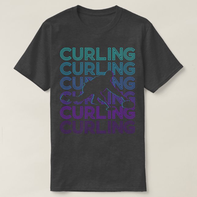 Camiseta Regalo retro curling (Diseño del anverso)