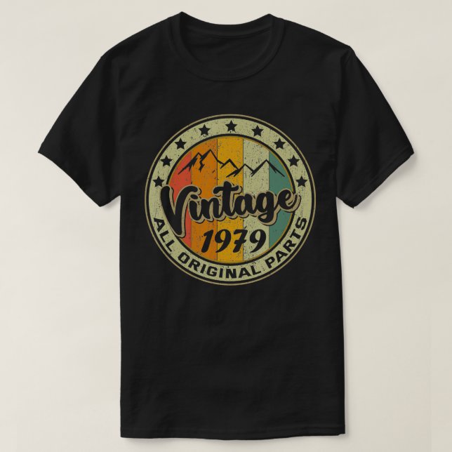 Camiseta Regalo retro de 1979 de 43 años 43 cumpleaños (Diseño del anverso)