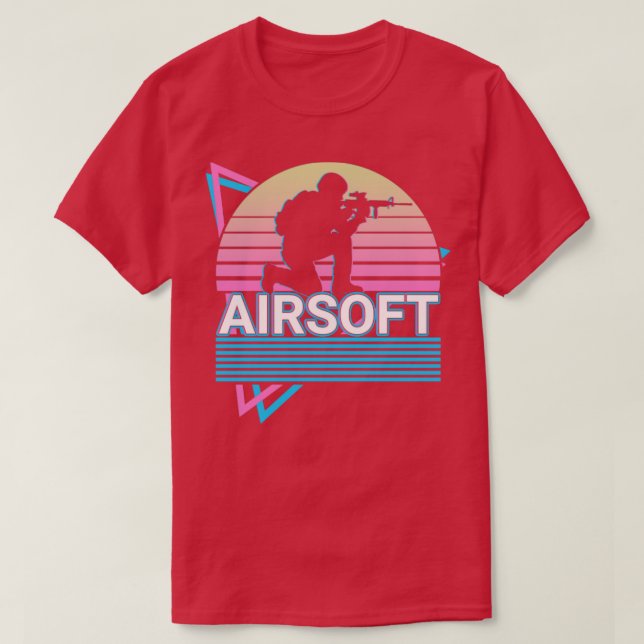 Camiseta Regalo retro de Airsoft (Diseño del anverso)