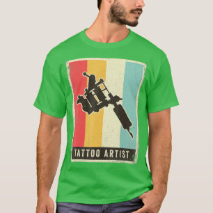 Camiseta Regalo retro de artista de tatuajes de época