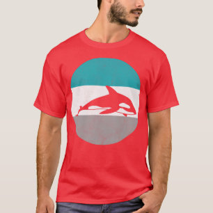 Camiseta Regalo Retro de Ballena Asesino Orca Para Hombres 
