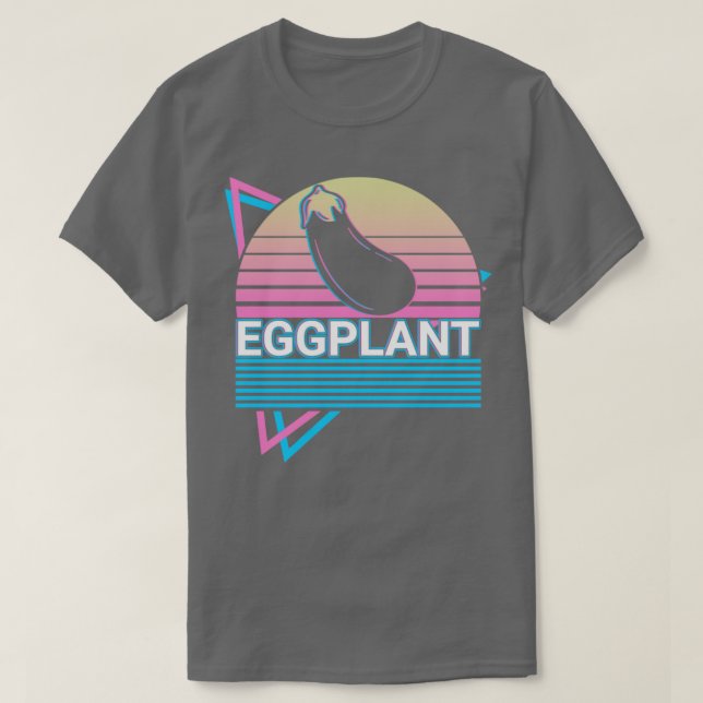 Camiseta Regalo retro de berenjena (Diseño del anverso)