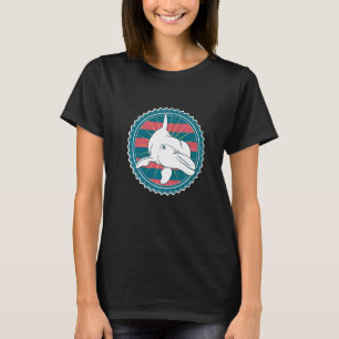 Camiseta Regalo Retro de Biologo Marino de Delfín Adorable