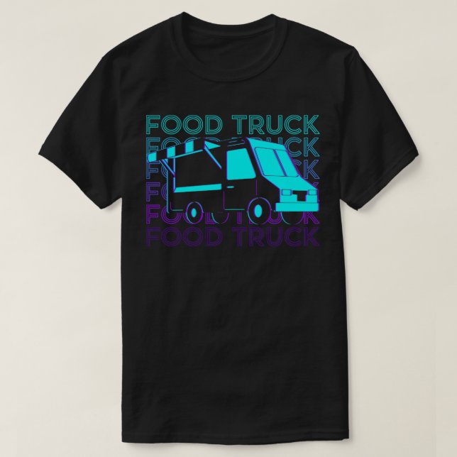 Camiseta Regalo Retro de Camión de Comida (Diseño del anverso)