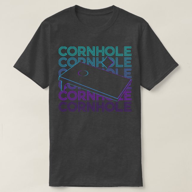 Camiseta Regalo retro de Cornhole (Diseño del anverso)