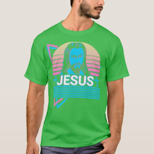 Camiseta Regalo retro de la cruz cristiana de Jesucristo