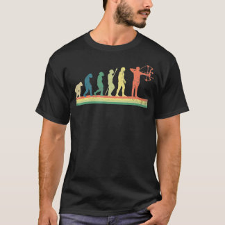 Camiseta Regalo retro de la evolución del tiro con arco