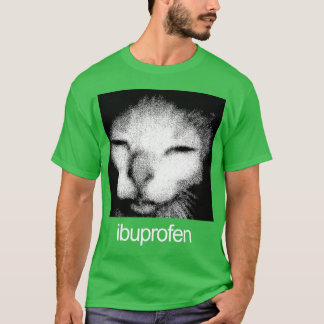 Camiseta Regalo retro de meme de gato de ibuprofeno