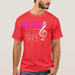 Camiseta Regalo retro de nota musical increíble