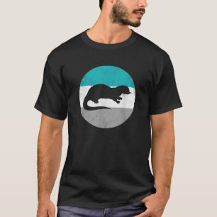 Camiseta Regalo Retro de Nutria para Hombres Mujeres Niños