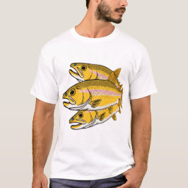 Camiseta Regalo Retro de Pesca de Trucha Relámpago